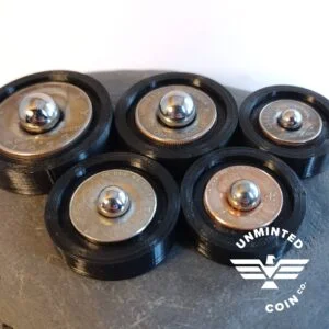UnMinted Cowboy Hat Doming Puck Set (Shown with Ball Bearings)