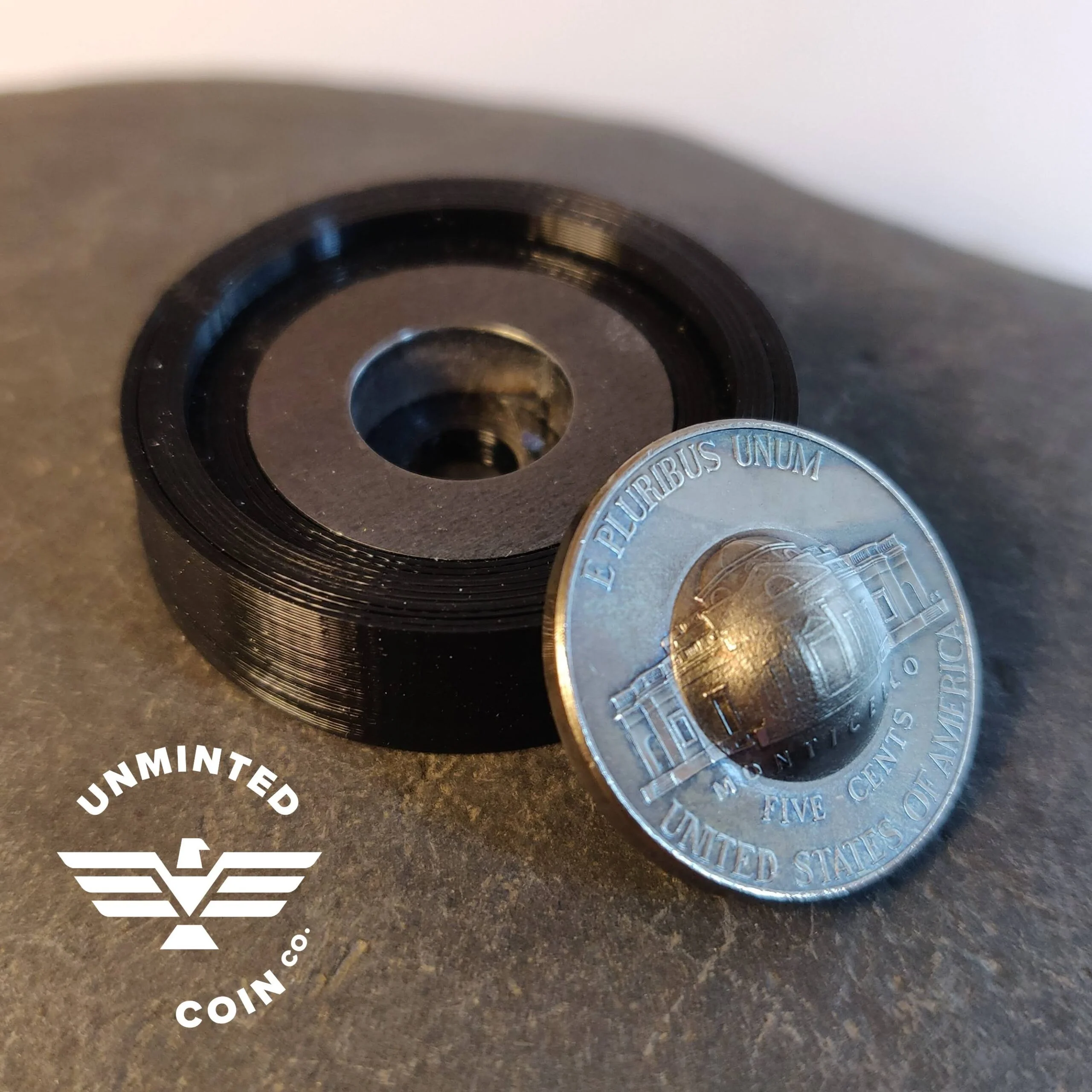 UnMinted Nickel Cowboy Hat Doming Puck