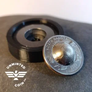 UnMinted Quarter Cowboy Hat Doming Puck