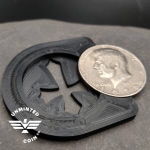 UnMinted Half Dollar "Gothic Cross" Coin Cutting Tracing Jig
