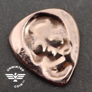 UnMinted Sugar Skull Impression Copper Guitar Pick