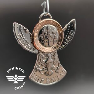 UnMinted Half Dollar Angel Christmas Tree Ornament
